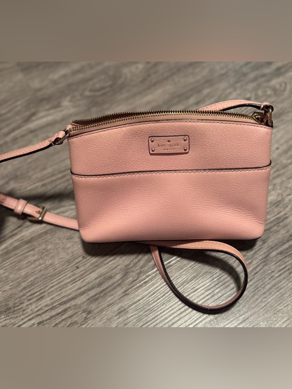 kate spade Pink Pebbled Leather Crossbody Bag